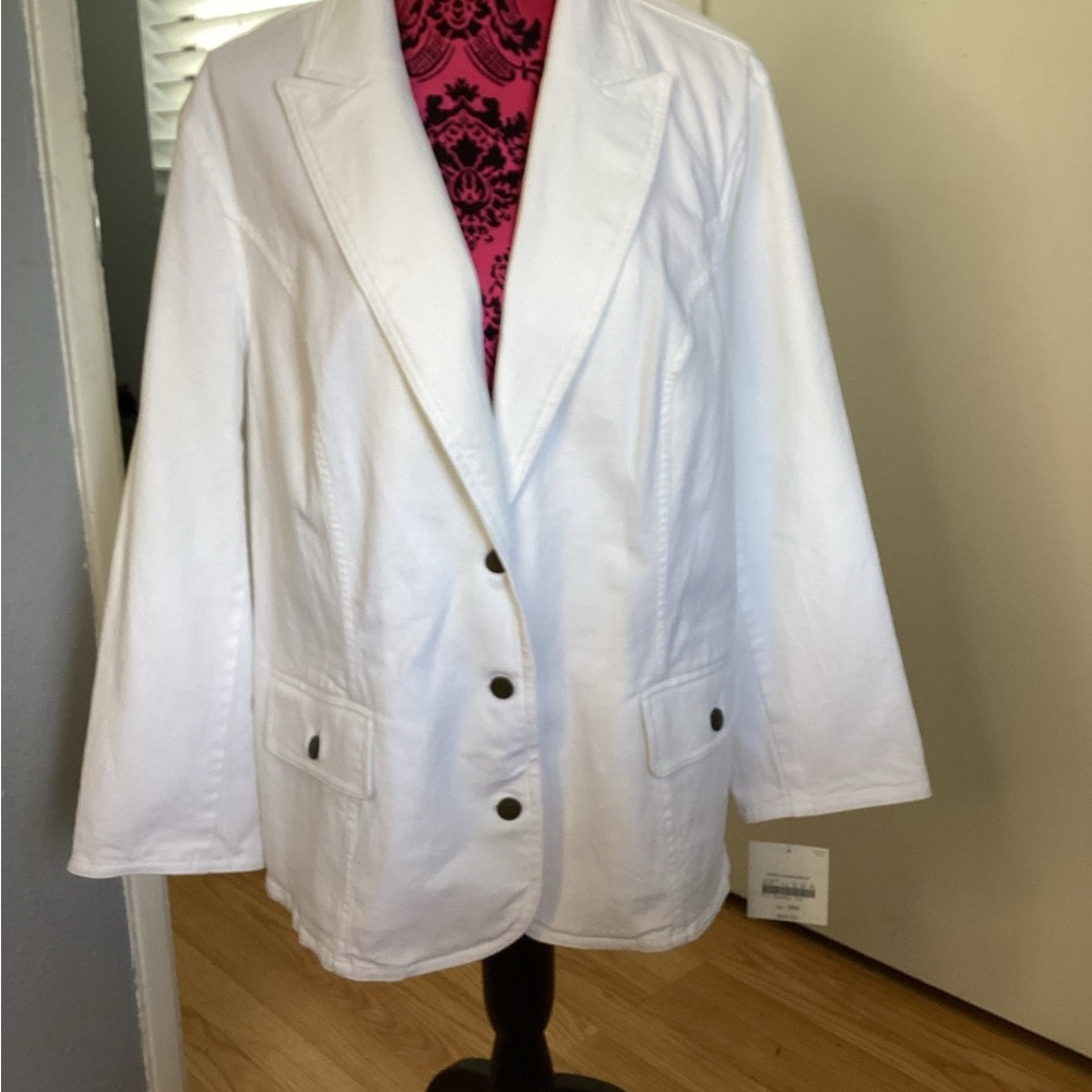 Apostrophe White Blazer Suit Jacket